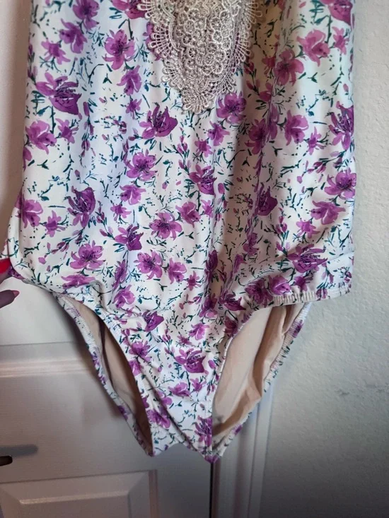 Allihop Maillot Lace-Front One-Piece Swimsuit from Anthropologie - Picture 3 of 10